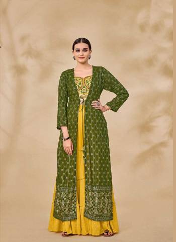 Attrective These Readymade Sharara Suit in Fine Colored Pair With Bottom And Jacket.These Top Are Georgette And Jacket Are Fabricated On Georgette Pair With Georgette Bottom.Its Beautified With Heavy Designer Sequance,Thread Embroidery Work.