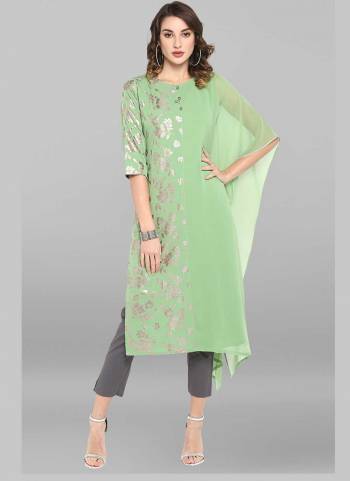 Grab These Beautiful Looking Readymade Long Kurti.These Kurti is Fabricated On Poly Crepe.Its Beautified With Designer Foil Printed.