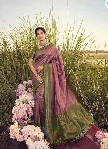 Attrective These Party Wear Saree in Fine Colored.These Saree And Blouse is Fabricated On Kanjivarm Silk.Its Beautified With Heavy Weaving Designer.