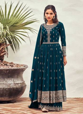 Attrective These Sharara Suit in Fine Colored Pair With Bottom And Dupatta.These Top And Dupatta Are Fabricated On Faux Georgette Pair With Faux Georgette Bottom.Its Beautified With Santoon Inner.Its Beautified With Heavy Designer Embroidery Work.