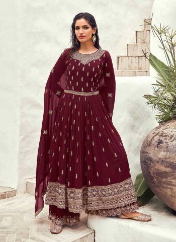 Attrective These Sharara Suit in Fine Colored Pair With Bottom And Dupatta.These Top And Dupatta Are Fabricated On Faux Georgette Pair With Faux Georgette Bottom.Its Beautified With Santoon Inner.Its Beautified With Heavy Designer Embroidery Work.