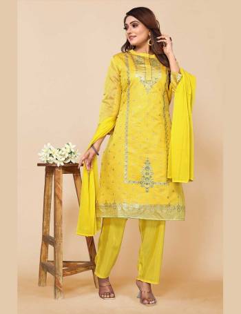 Grab These Readymade Suit in Fine Colored Pair With Bottom And Dupatta.These Top Are Chanderi Silk And Bottom Are Fabricated On Cotton Pair With Chiffon Dupatta.Its Beautified With Heavy Designer Embroidery Work.