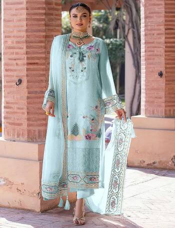 Attrective These Designer Suit in Fine Colored Pair With Bottom And Dupatta.These Top Are Faux Georgette And Dupatta Are Fabricated On Nazneen Pair With Santoon Bottom.Its Beautified With Santoon Inner.Its Beautified With Heavy Designer Embroidery Work.