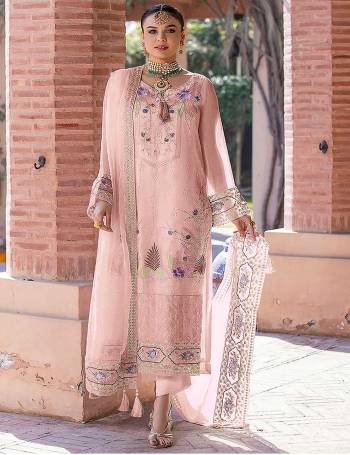 Attrective These Designer Suit in Fine Colored Pair With Bottom And Dupatta.These Top Are Faux Georgette And Dupatta Are Fabricated On Nazneen Pair With Santoon Bottom.Its Beautified With Santoon Inner.Its Beautified With Heavy Designer Embroidery Work.