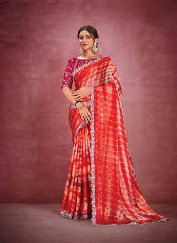 Look Attrective These Party Wear Saree in Fine Colored.These Saree Are Satin Silk Georgette And Blouse  is Fabricated On Raw Silk.Its Beautified With Heavy Designer Embroidery Work.