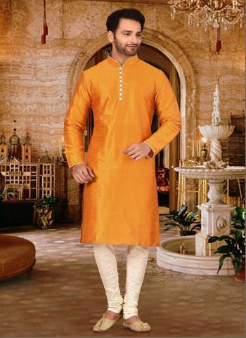 For A Festive Wear,Grab These Readymade Kurta With Chudidar Payjama Pair in Fine Colored.These Kurta And Chudidar Are Fabricated on Dupion Silk Pair.Its Beautified With Solid With Piping Coller .