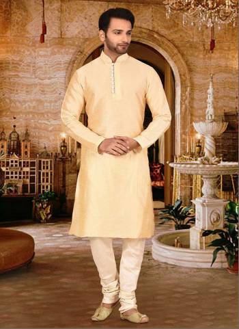 For A Festive Wear,Grab These Readymade Kurta With Chudidar Payjama Pair in Fine Colored.These Kurta And Chudidar Are Fabricated on Dupion Silk Pair.Its Beautified With Solid With Piping Coller .