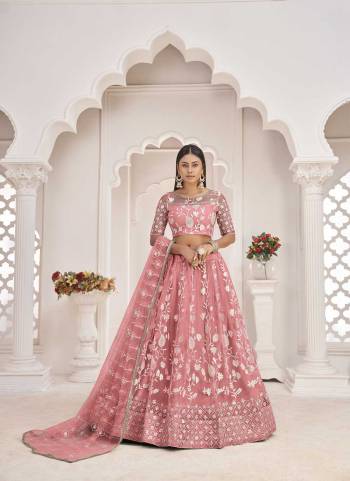 For A Different Look,Grab These Designer Lehenga in All Over Pretty Colored Pair With Blouse And Dupatta.These Lehenga Choli is All Over Butterfly Net Base Fabric With Designer Cotton Thread,Sequance Work.Buy Now.