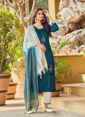 Grab These Beautiful Looking Readymade Suits With Dupatta.These Suit is Fabricated On Viscose Dobby Designer Top And Bottom Are Cotton Flex And Nylon Viscose Dupatta .Its Beautified With Wevon Designer With Embroidery Work.