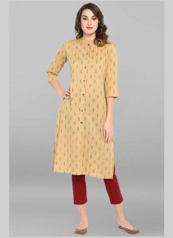 Grab These Beautiful Looking Readymade Long Kurti.These Kurti is Fabricated On Cotton.Its Beautified With Designer Ikat Printed.