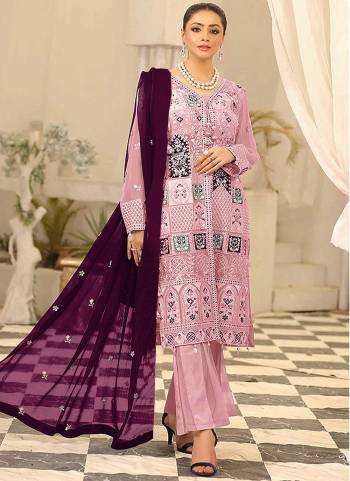 Attrective These Designer Pakistani Suit in Fine Colored Pair With Bottom And Dupatta.These Top Are Faux Georgette And Dupatta Are Fabricated On Nazneen Pair With Santoon Bottom.Its Beautified With Santoon Inner.Its Beautified With Heavy Designer Embroidery Work.