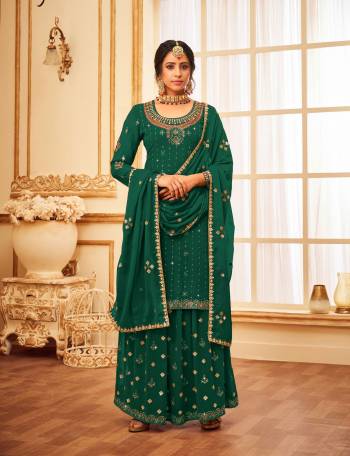 Attrective These Sharara Suit in Fine Colored Pair With Bottom And Dupatta.These Top And Dupatta Are Faux Georgette And Pair With Faux Georgette Bottom.Its Beautified With Santoon Inner.Its Beautified With Heavy Designer Sequance Embroidery Work.