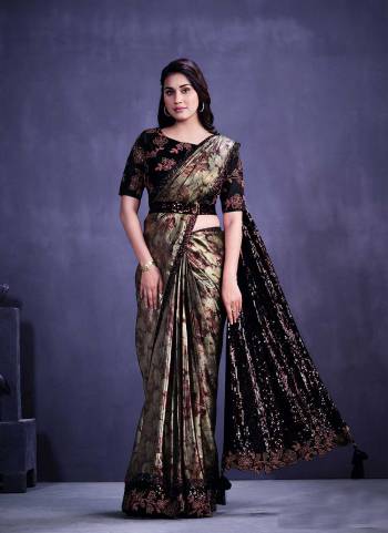 Look Attrective These Party Wear One Minute Saree in Fine Colored.These Saree Are Fancy Fabric And Blouse is Fabricated On Raw Silk.Its Beautified With Heavy Designer Fancy Work.