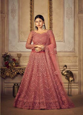 For A Different Look,Grab These Bridal Designer Lehenga in All Over Pretty Colored Pair With Blouse And Dupatta.These Lehenga Choli is All Over Net Base Fabric With Designer Cording Embroidery,Stone Work.Buy Now These Lehenga For Up Coming Wedding Season.