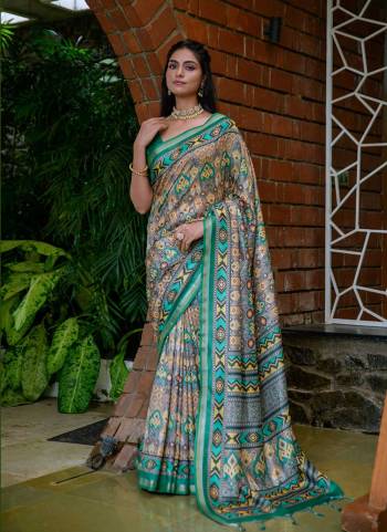 Attrective These Festive Wear Saree in Fine Colored.These Saree And Blouse is Fabricated On Tussar Silk.Its Beautified With Weavon Jari Border With Designer Printed.