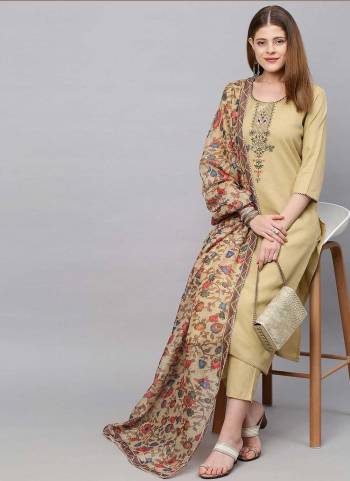 Grab These Readymade Suit in Fine Colored Pair With Bottom And Dupatta.These Top And Bottom Are Fabricated On Rayon Slub Pair With Chanderi Dupatta.Its Beautified With Heavy Designer Embroidery Work With Printed.