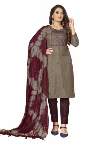 Grab These Suit in Fine Colored Pair With Bottom And Dupatta.These Top Are Parampara Cotton And Dupatta Are Fabricated On Cotton Pair With Indo Cotton Bottom.Its Beautified With Designer Embroidery Work With Printed.