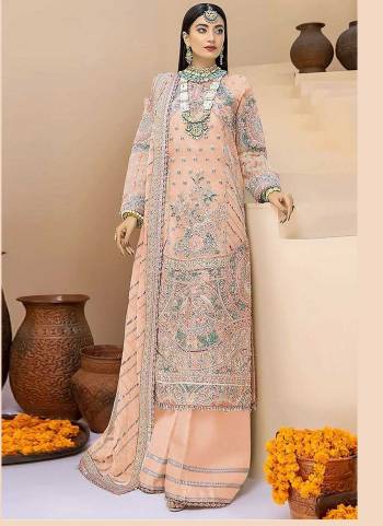 Attrective These Suit in Fine Colored Pair With Bottom And Dupatta.These Top And Dupatta Are Fabricated On Faux Georgette Pair With Santoon Bottom.Its Beautified With Santoon Inner.Its Beautified With Heavy Designer Embroidery Work.