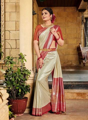 Attrective These Party Wear Saree in Fine Colored.These Saree And Blouse is Fabricated On Fancy Silk.Its Beautified With Heavy Weaving Designer.