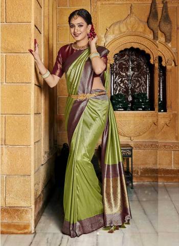 Attrective These Party Wear Saree in Fine Colored.These Saree And Blouse is Fabricated On Fancy Silk.Its Beautified With Heavy Weaving Designer.