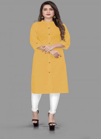 Attrective These Beautiful Looking Readymade Long Kurti.These Kurti is Fabricated On Cotton Slub.Its Beautified With Solid.