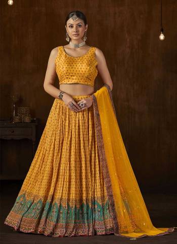 For A Designer Look,Grab These Readymade Lehenga Choli in Fine Colored.These Lehenga Are Georgette And Blouse Are Fabricated On Russion Silk Pair With Net Dupatta.Its Beautified With Designer Digital Printed,Crochet And Crush.