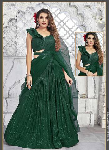 For A Designer Look,Grab These Stitched Lehenga Choli in Fine Colored.These Lehenga And Blouse Are Fabricated On Net Pair With Net Dupatta.Its Beautified With Designer Heavy Embroidery Work.