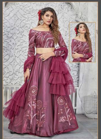 For A Designer Look,Grab These Stitched Lehenga Choli in Fine Colored.These Lehenga And Blouse Are Fabricated On Silk Pair With Net Dupatta.Its Beautified With Designer Heavy Embroidery Work.