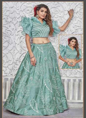 For A Designer Look,Grab These Stitched Lehenga Choli in Fine Colored.These Lehenga And Blouse Are Fabricated On Silk Pair.Its Beautified With Designer Heavy Embroidery Work.