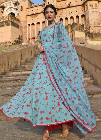 Looking These Beautiful Looking Readymade Plazzo Suits.These Top Are Georgette And Santoon Bottom Fabricated With Georgette Dupatta.Its Beautified With Designer Floral Printed.