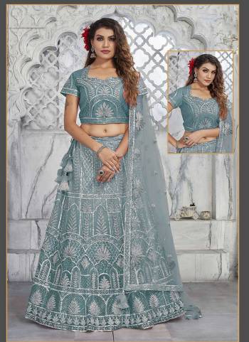 For A Designer Look,Grab These Semi Stitched Lehenga Choli in Fine Colored.These Lehenga And Dupatta Are Fabricated On Net Pair With Net,Satin Silk Dupatta.Its Beautified With Designer Heavy Sequance Embroidery Work.