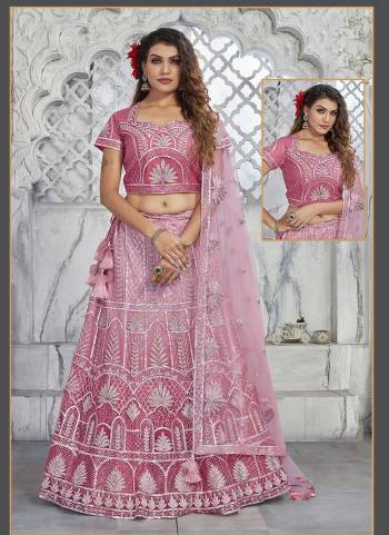 For A Designer Look,Grab These Semi Stitched Lehenga Choli in Fine Colored.These Lehenga And Dupatta Are Fabricated On Net Pair With Net,Satin Silk Dupatta.Its Beautified With Designer Heavy Sequance Embroidery Work.