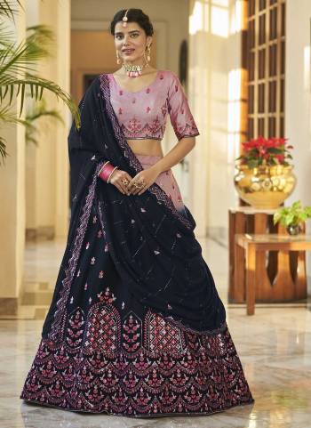 For A Designer Look,Grab These Lehenga Choli in Fine Colored.These Lehenga And Blouse Are Fabricated On Art Silk Pair With Georgette Dupatta.Its Beautified With Designer Thread,Sequance, Mirror Embroidery Work.