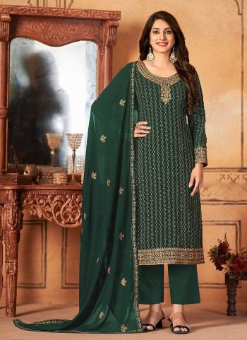 Grab These Designer Suit in Fine Colored Pair With Bottom And Dupatta.These Top And Dupatta Are Fabricated On Faux Georgette Pair With Santoon Bottom.Its Beautified With Santoon Inner.Its Beautified With Heavy Designer Jari Embroidery Work.