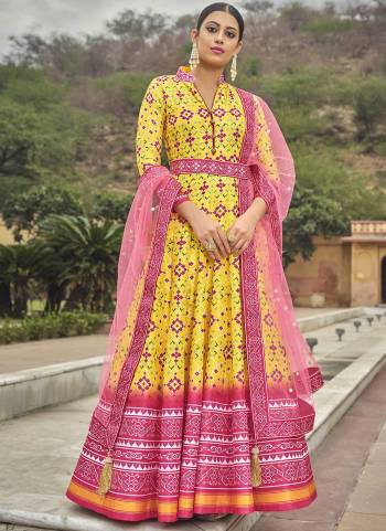 Grab These Readymade Gown in Fine Colored Pair With Dupatta.These Gown Are Fabricated On Soft Dola Silk Pair With Net Dupatta.Its Beautified With Cotton Crepe Inner.Its Beautified With Designer Patola Digital Printed.