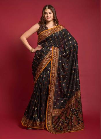 Grab These Saree in Fine Colored.These Saree And Blouse is Smooth Silk Fabricated.Its Beautified With Designer Emboss Foil Printed With Piping Lace Border.