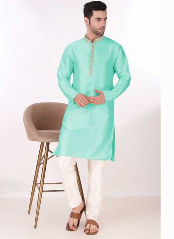 For A Festive Wear,Grab These Readymade Kurta With Payjama Pair in Fine Colored.These Kurta And Payjama Are Art Silk Fabricated on Pair.Its Beautified With Designer Neck Embroidery Work.