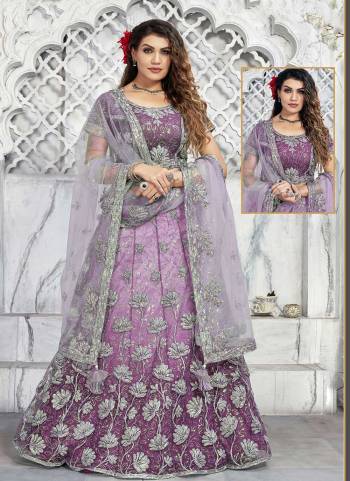 For A Designer Look,Grab These Semi Stitched Lehenga Choli in Fine Colored.These Lehenga And Blouse Are Fabricated On Net Pair With Net Dupatta.Its Beautified With Designer Heavy Floral,Sequance Embroidery Work.