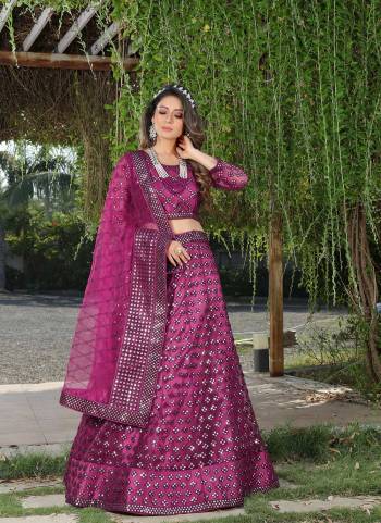 Garb This Partywear Fine Color Heavy Designer Choli Fabric Are Butterfly Net And Lahenga Butterfly Net And Dupatta Butterfly Net In Fabricated Beautified With Attrective Ton Ton Thread,Mirror Embroidery Work. Buy Now.