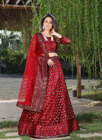 Garb This Partywear Fine Color Heavy Designer Choli Fabric Are Butterfly Net And Lahenga Butterfly Net And Dupatta Butterfly Net In Fabricated Beautified With Attrective Ton Ton Thread,Mirror Embroidery Work. Buy Now.