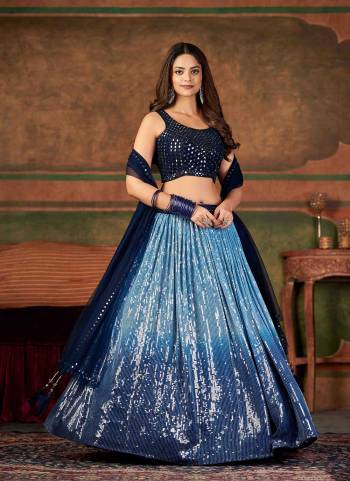 For A Designer Look,Grab These Readymade Lehenga Choli in Fine Colored.These Lehenga Are Georgette And Blouse Are Fabricated On Net & Georgette Pair With Net Dupatta.Its Beautified With Designer Sequance Embroidery With Hand Work.