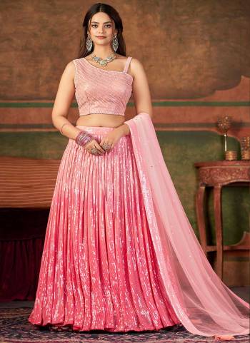 For A Designer Look,Grab These Readymade Lehenga Choli in Fine Colored.These Lehenga Are Georgette And Blouse Are Fabricated On Net & Georgette Pair With Net Dupatta.Its Beautified With Designer Sequance Embroidery With Hand Work.