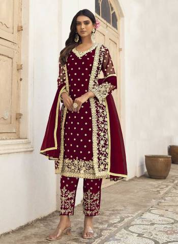 Attrective Looking These Special Suit in Fine Colored Pair With Bottom And Dupatta.These Top,Bottom And Dupatta Are Fabricated On Butterfly Net Pair With Japan Satin Inner.Its Beautified With Heavy Designer Embroidery Work.