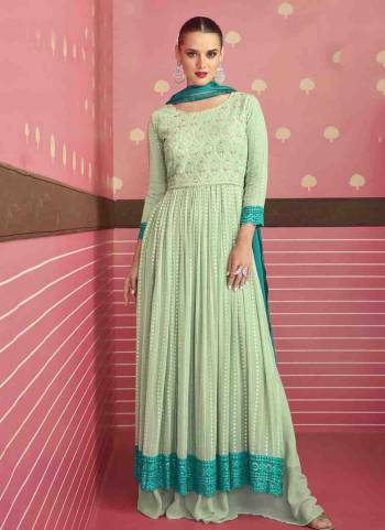 Attrective These Plazzo Suit in Fine Light Colored Pair With Bottom And Dupatta.These Top And Bottom Are Faux Georgette And Pair With Faux Georgette Dupatta.Its Beautified With Santoon Inner.Its Beautified With Heavy Designer Embroidery Work.