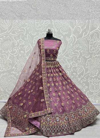 For A Designer Look,Grab These Lehenga Choli in Fine Colored.These Lehenga And Choli Are Bridal Net And Dupatta Are Fabricated On Soft Net Pair.Its Beautified With Designer Dori, Multy Thread Embroidery Work.