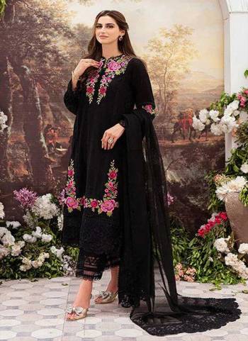 Garb These Designer Suit in Fine Colored Pair With Bottom And Dupatta.These Top Are Faux Georgette And Dupatta Are Fabricated On Nazmeen Pair With Santoon Bottom.Its Beautified With Santoon Inner.Its Beautified With Designer Embroidery Work.