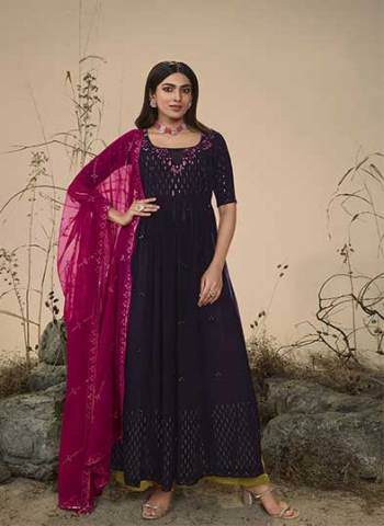 Grab These Beautiful Looking Readymade Designer Plazzo Suits.These Suits is Top Bottom And Dupatta Is Fabricated On Georgette.Its Beautified With Thread And Sequance Embroidery Work.