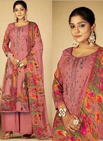 Grab These Beautiful Looking Readymade Plazzo Suits.These Top And Bottom is Fabricated On Soft Cotton And Dupatta Are Cotton Mal Mal.Its Beautified With Designer Printed With Embroidery And Swarovski Work.