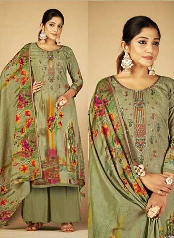 Grab These Beautiful Looking Readymade Plazzo Suits.These Top And Bottom is Fabricated On Soft Cotton And Dupatta Are Cotton Mal Mal.Its Beautified With Designer Printed With Embroidery And Swarovski Work.