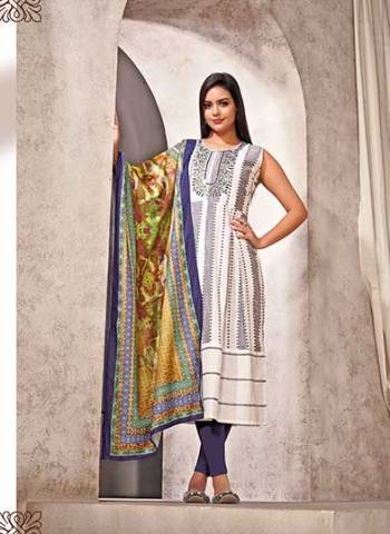 Grab These Beautiful Looking Readymade Kurti With Dupatta.These Kurti is Fabricated On Mal Cotton And Muslin Dupatta.Its Beautified With Wevon Lining,Digital Printed With Hand Mirror Work.